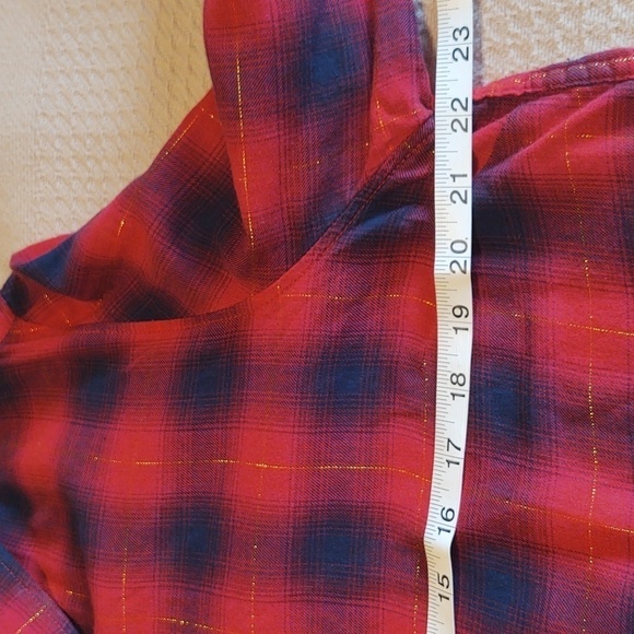Tommy Hilfiger Women's Long Sleeve Button Up Plaid Shirt - Picture 10 of 14